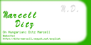 marcell ditz business card